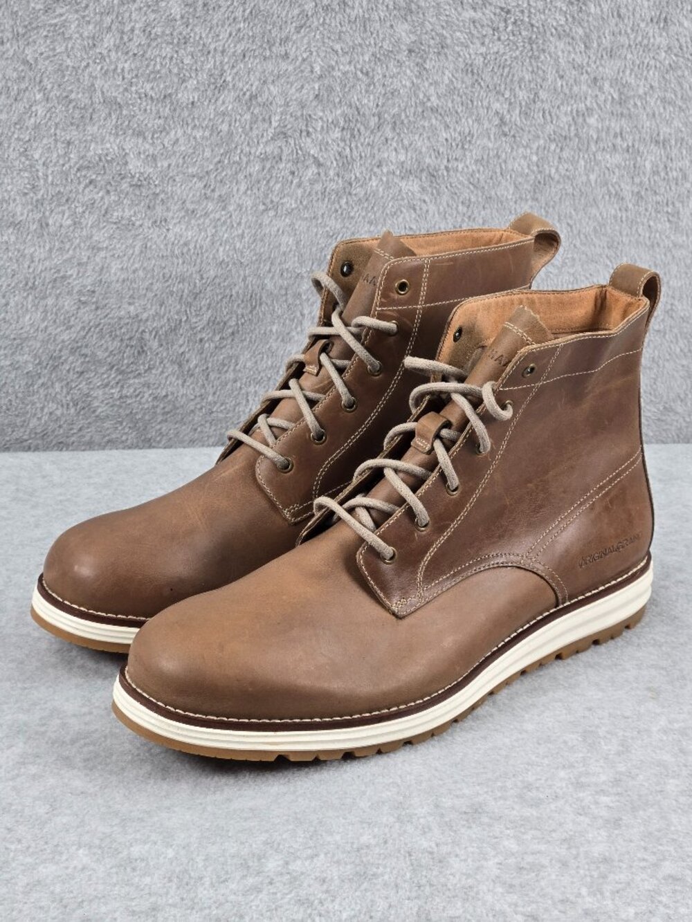 Cole Haan Original Grand Chukka Boots Mens 13 Waterproof Leather Ankle Plain Toe